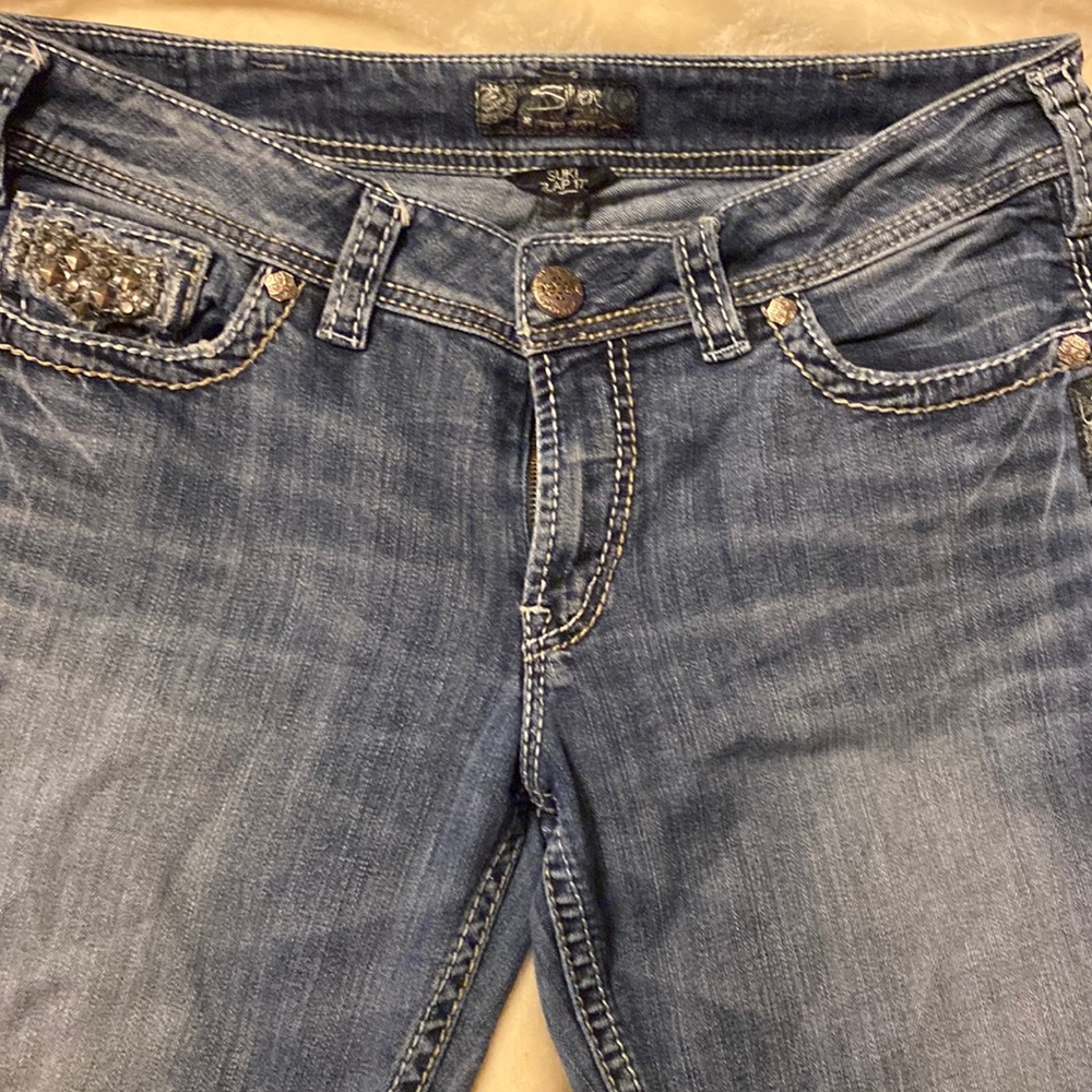 Silver jeans